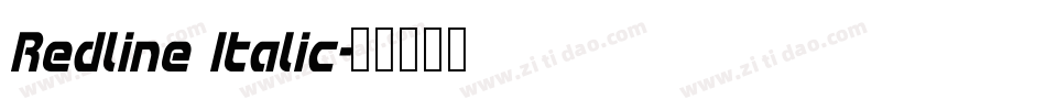 Redline Italic字体转换